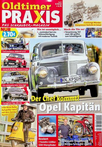 Deckblatt Oldtimer Praxis (04/2018)